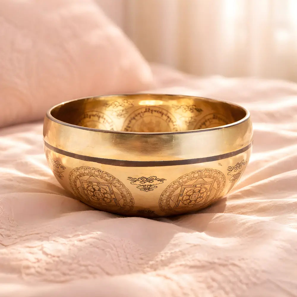 Bol Chantant Dzambala – Artisanat Sacré & Harmonie Vibratoire (140 mm) - Bol chantant