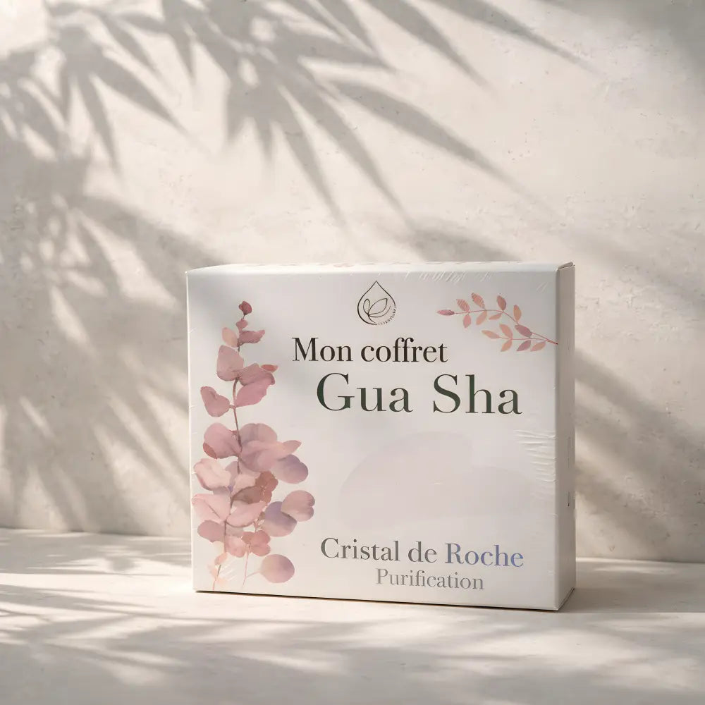 Coffret Gua Sha en Cristal de Roche – Massage Facial & Purification Énergétique - Pierre et Cristaux