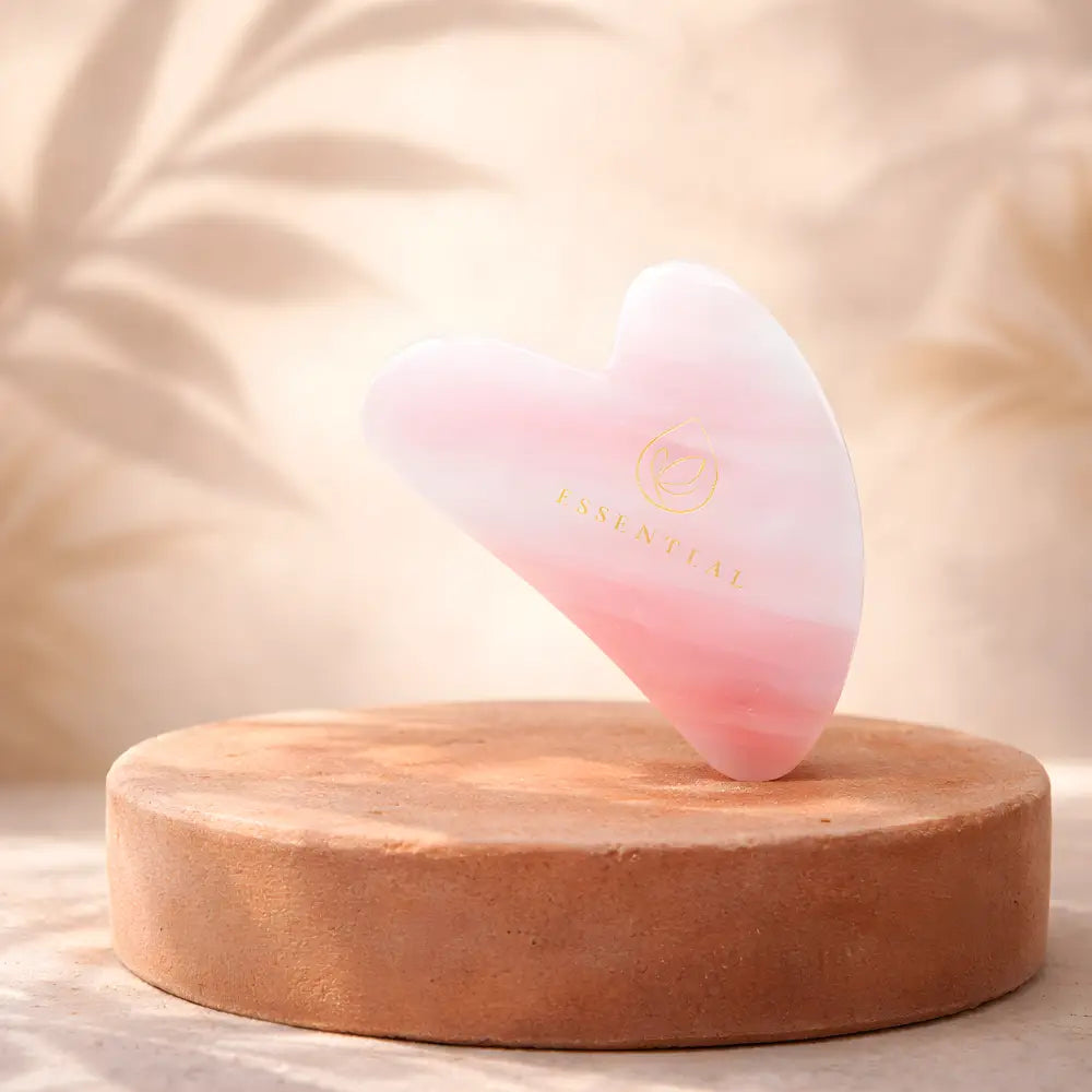 Coffret Gua Sha en Quartz Rose du Brésil – Soin Visage & Harmonie Émotionnelle - Pierre et Cristaux