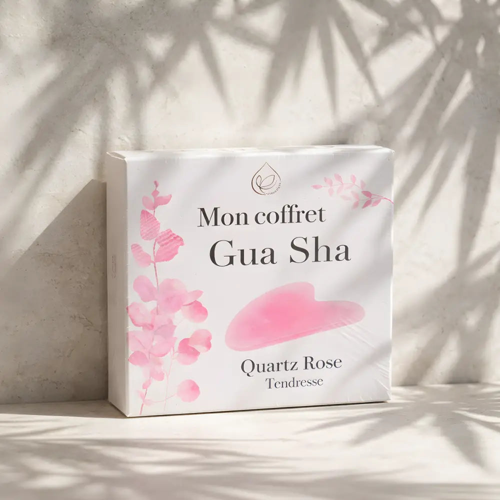 Coffret Gua Sha en Quartz Rose du Brésil – Soin Visage & Harmonie Émotionnelle - Pierre et Cristaux