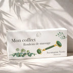 Coffret Rouleau de Massage en Aventurine Verte – Soin Visage & Bien-Être - Pierre et Cristaux