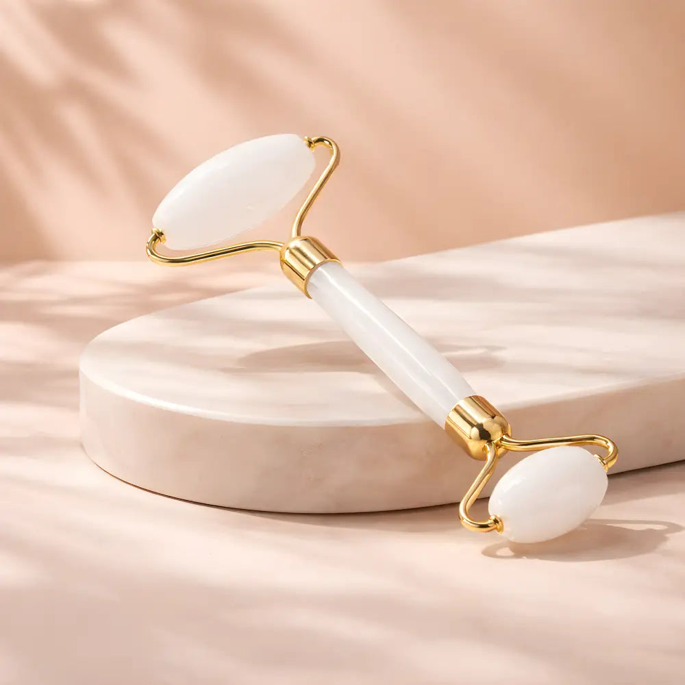 Coffret Rouleau de Massage en Cristal de Roche – Soin Visage & Équilibre Énergétique - Pierre et Cristaux